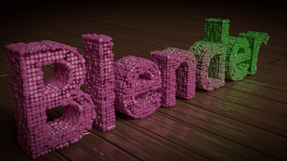 Abstract Text with Gradient Particles preview image 1